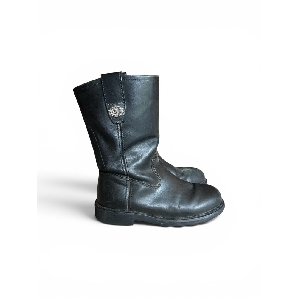 Harley Davidson 11-inch Pull-On Slip-Resistant Wellington Boots USA Men's Size 8